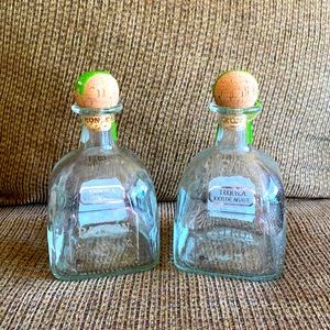 2- “Vintage” Handmade Empty Patron Bottles (750ml)